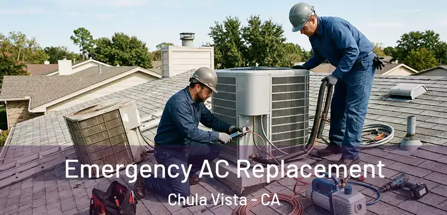  Emergency AC Replacement Chula Vista - CA